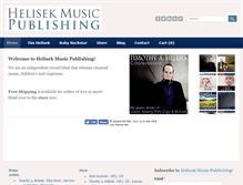 Tablet Screenshot of helisekmusicpublishing.com